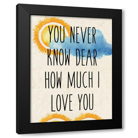 Sunshine C Black Modern Wood Framed Art Print by Allen, Kimberly