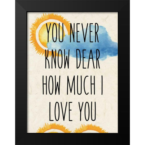 Sunshine C Black Modern Wood Framed Art Print by Allen, Kimberly