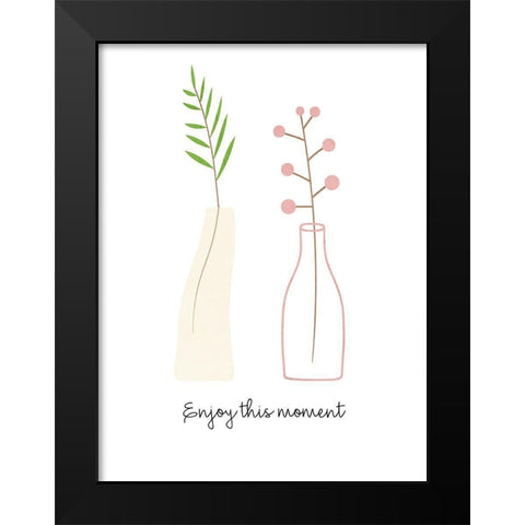 This Moment Black Modern Wood Framed Art Print by Allen, Kimberly