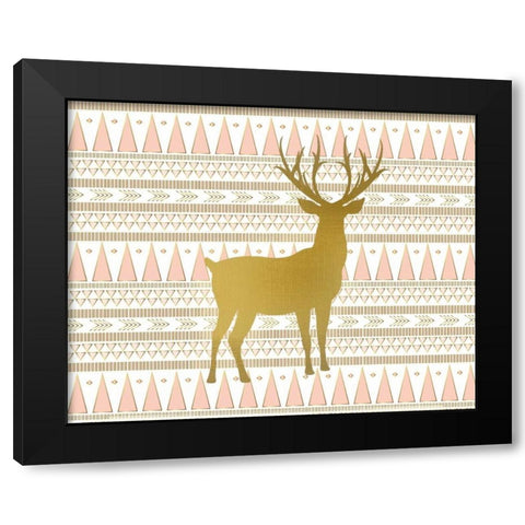 Oh Deer C Black Modern Wood Framed Art Print by Allen, Kimberly