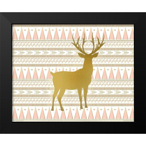Oh Deer C Black Modern Wood Framed Art Print by Allen, Kimberly