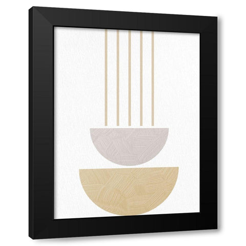 Textured Mid 1 Black Modern Wood Framed Art Print by Allen, Kimberly