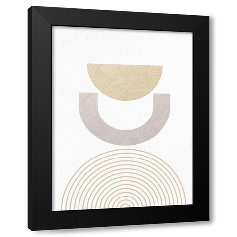 Textured Mid 2 Black Modern Wood Framed Art Print with Double Matting by Allen, Kimberly