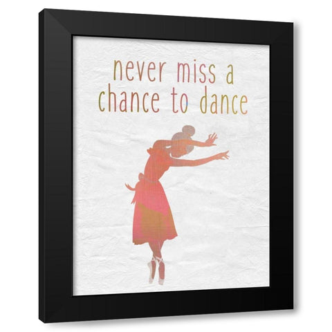 Dance B Black Modern Wood Framed Art Print with Double Matting by Allen, Kimberly