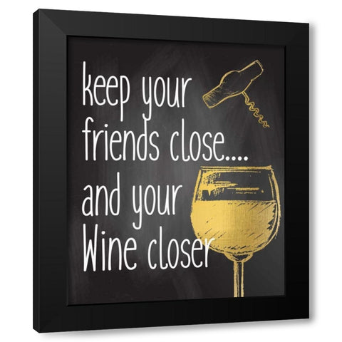 Keep Your Black Modern Wood Framed Art Print with Double Matting by Allen, Kimberly