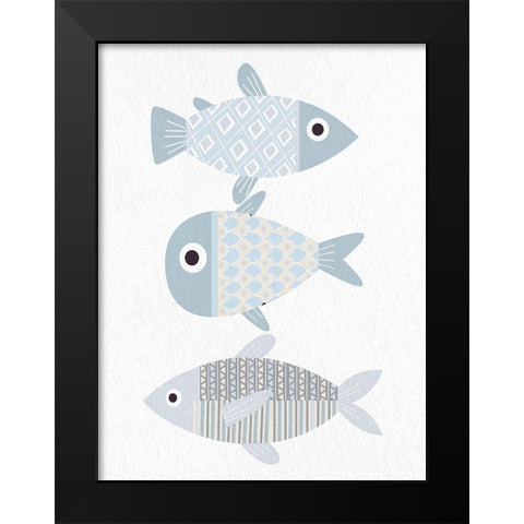Fish 2 Black Modern Wood Framed Art Print by Allen, Kimberly