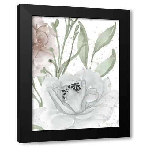 Floral Bloom Panel 2 Black Modern Wood Framed Art Print by Allen, Kimberly