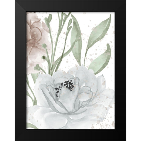 Floral Bloom Panel 2 Black Modern Wood Framed Art Print by Allen, Kimberly