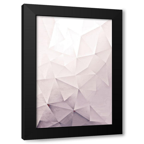 Blush Pink Black Modern Wood Framed Art Print with Double Matting by Allen, Kimberly