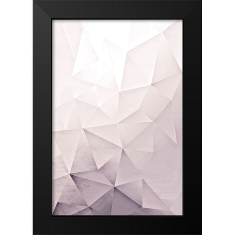 Blush Pink Black Modern Wood Framed Art Print by Allen, Kimberly