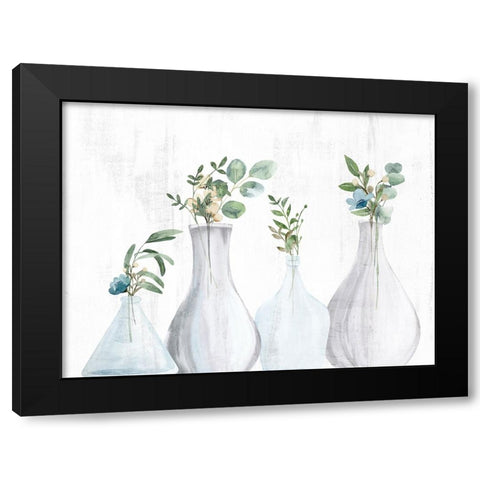 All Four Black Modern Wood Framed Art Print by Allen, Kimberly