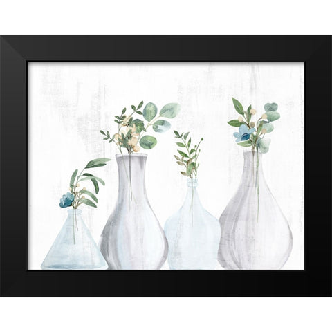 All Four Black Modern Wood Framed Art Print by Allen, Kimberly