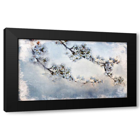 Magnolia Branch Black Modern Wood Framed Art Print with Double Matting by Allen, Kimberly