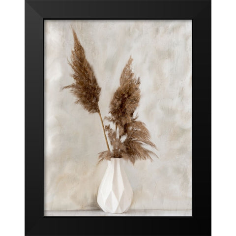 Pampass Vase Black Modern Wood Framed Art Print by Allen, Kimberly