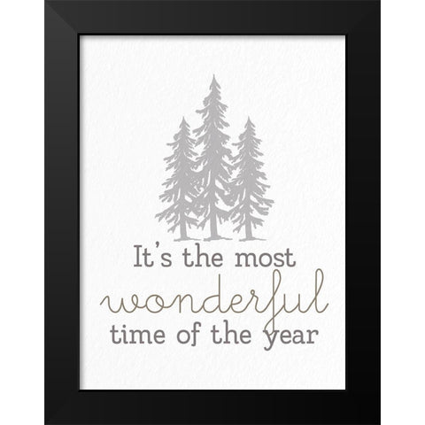 Most Wonderful Time Black Modern Wood Framed Art Print by Allen, Kimberly