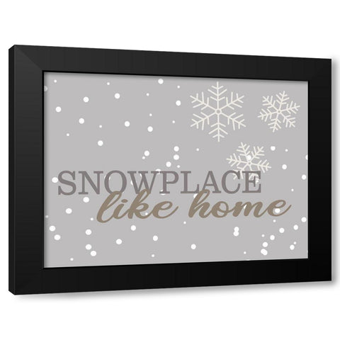 Snowplace Black Modern Wood Framed Art Print by Allen, Kimberly