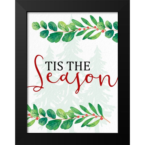 Tis Black Modern Wood Framed Art Print by Allen, Kimberly