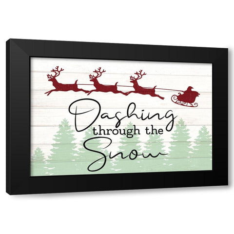 Dashing Black Modern Wood Framed Art Print with Double Matting by Allen, Kimberly
