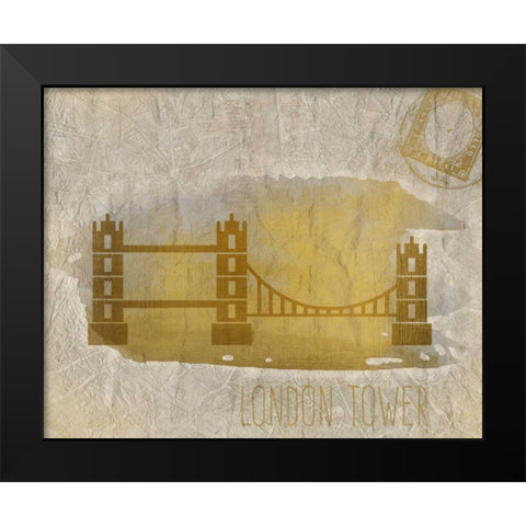 A Day in London A Black Modern Wood Framed Art Print by Allen, Kimberly