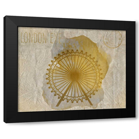 A Day in London C Black Modern Wood Framed Art Print by Allen, Kimberly