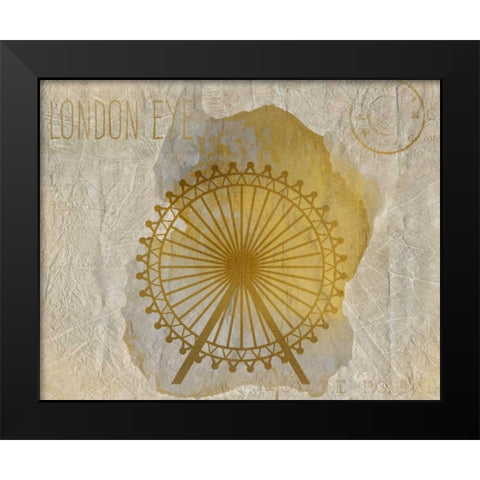 A Day in London C Black Modern Wood Framed Art Print by Allen, Kimberly