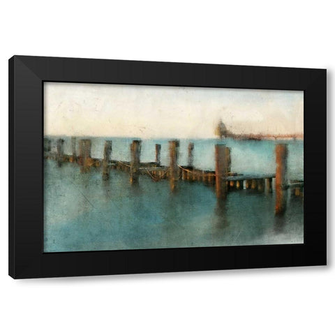 A Day at the Pier Black Modern Wood Framed Art Print with Double Matting by Allen, Kimberly