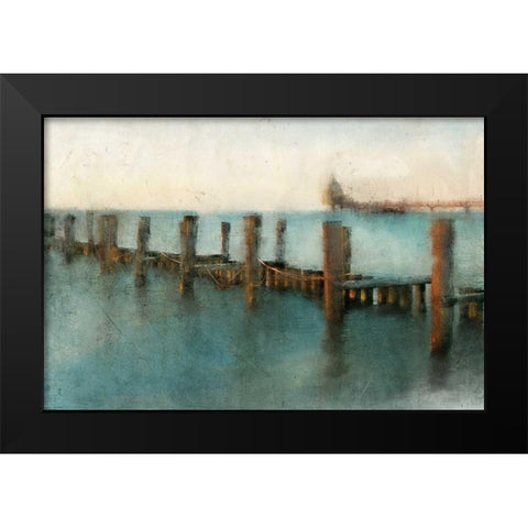 A Day at the Pier Black Modern Wood Framed Art Print by Allen, Kimberly