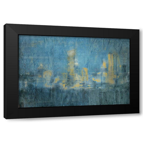 A Night In The City Black Modern Wood Framed Art Print with Double Matting by Allen, Kimberly