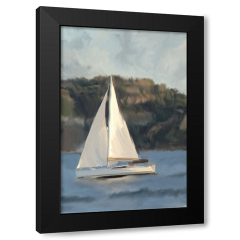 Out To Sea V2 Black Modern Wood Framed Art Print by Allen, Kimberly