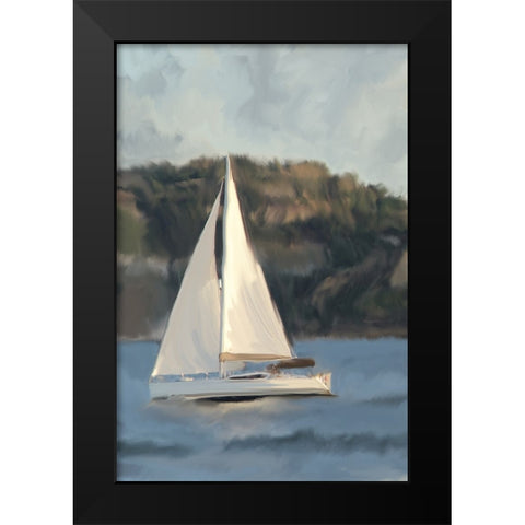 Out To Sea V2 Black Modern Wood Framed Art Print by Allen, Kimberly