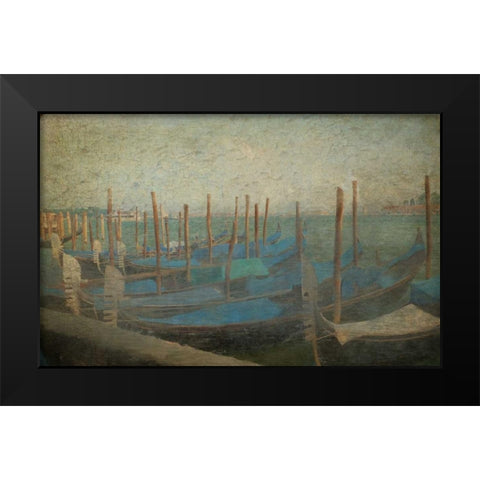 In Venice Black Modern Wood Framed Art Print by Allen, Kimberly