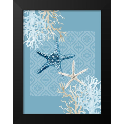 Starfish Tours Black Modern Wood Framed Art Print by Allen, Kimberly