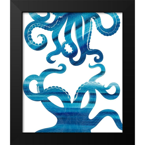 Ombre Octopus Black Modern Wood Framed Art Print by Allen, Kimberly