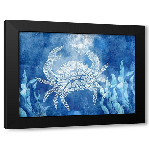 White Sea Creatures 3 Black Modern Wood Framed Art Print with Double Matting by Allen, Kimberly