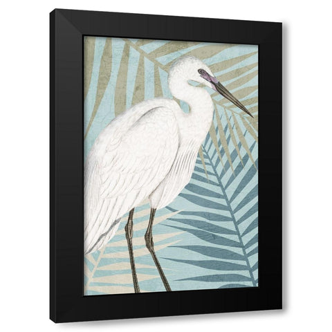 Beach Crane Black Modern Wood Framed Art Print by Allen, Kimberly