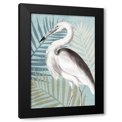 Beach Crane 2 Black Modern Wood Framed Art Print by Allen, Kimberly