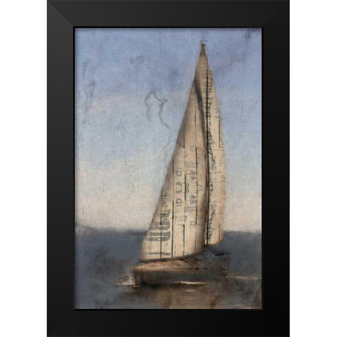 Sailing Black Modern Wood Framed Art Print by Allen, Kimberly