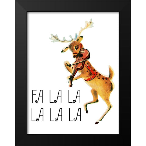 Reindeer Christmas 1 Black Modern Wood Framed Art Print by Allen, Kimberly