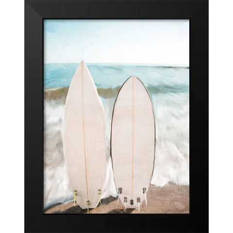 Surf Black Modern Wood Framed Art Print by Allen, Kimberly