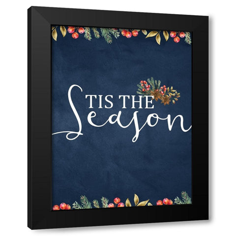 Tis the Season Black Modern Wood Framed Art Print by Allen, Kimberly