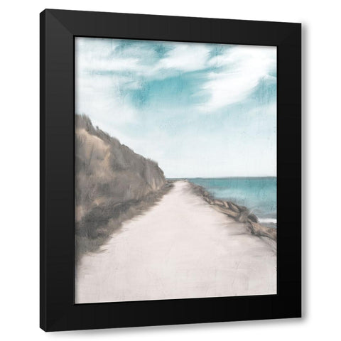 Sandy Road Black Modern Wood Framed Art Print with Double Matting by Allen, Kimberly