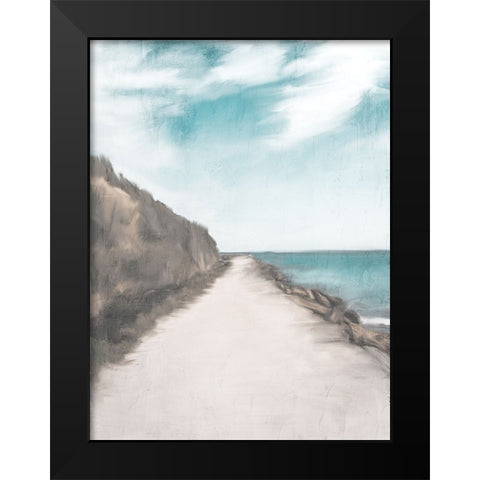 Sandy Road Black Modern Wood Framed Art Print by Allen, Kimberly