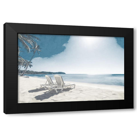 Two Sitting Black Modern Wood Framed Art Print by Allen, Kimberly
