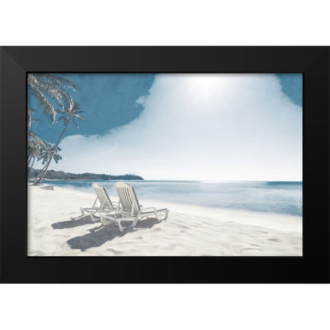 Two Sitting Black Modern Wood Framed Art Print by Allen, Kimberly
