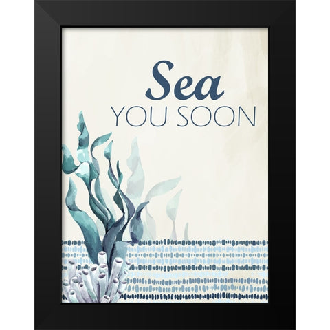 Sea You Black Modern Wood Framed Art Print by Allen, Kimberly