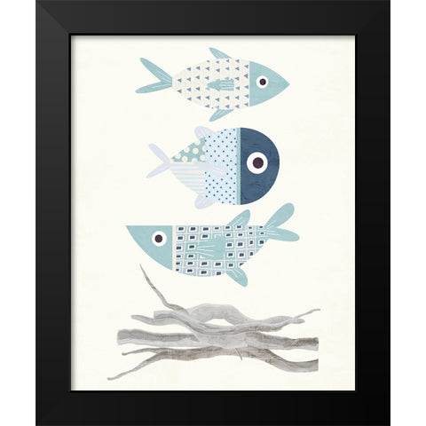 Stacked 1 Black Modern Wood Framed Art Print by Allen, Kimberly