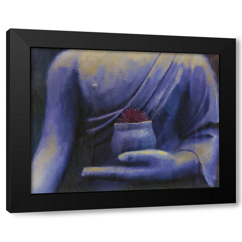 Serenity Black Modern Wood Framed Art Print with Double Matting by Allen, Kimberly