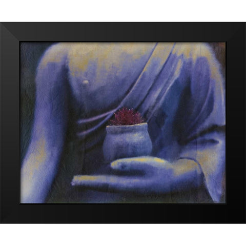 Serenity Black Modern Wood Framed Art Print by Allen, Kimberly