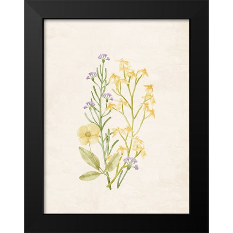 Wildflowers 1 Black Modern Wood Framed Art Print by Allen, Kimberly