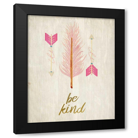 Have Courage 3 Black Modern Wood Framed Art Print by Allen, Kimberly